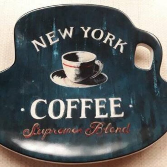 Angela Staeling Other - New York Coffee Desert Plate EarthenWare